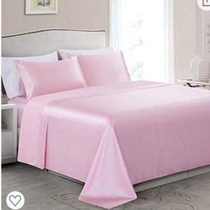 pink satin sheets
